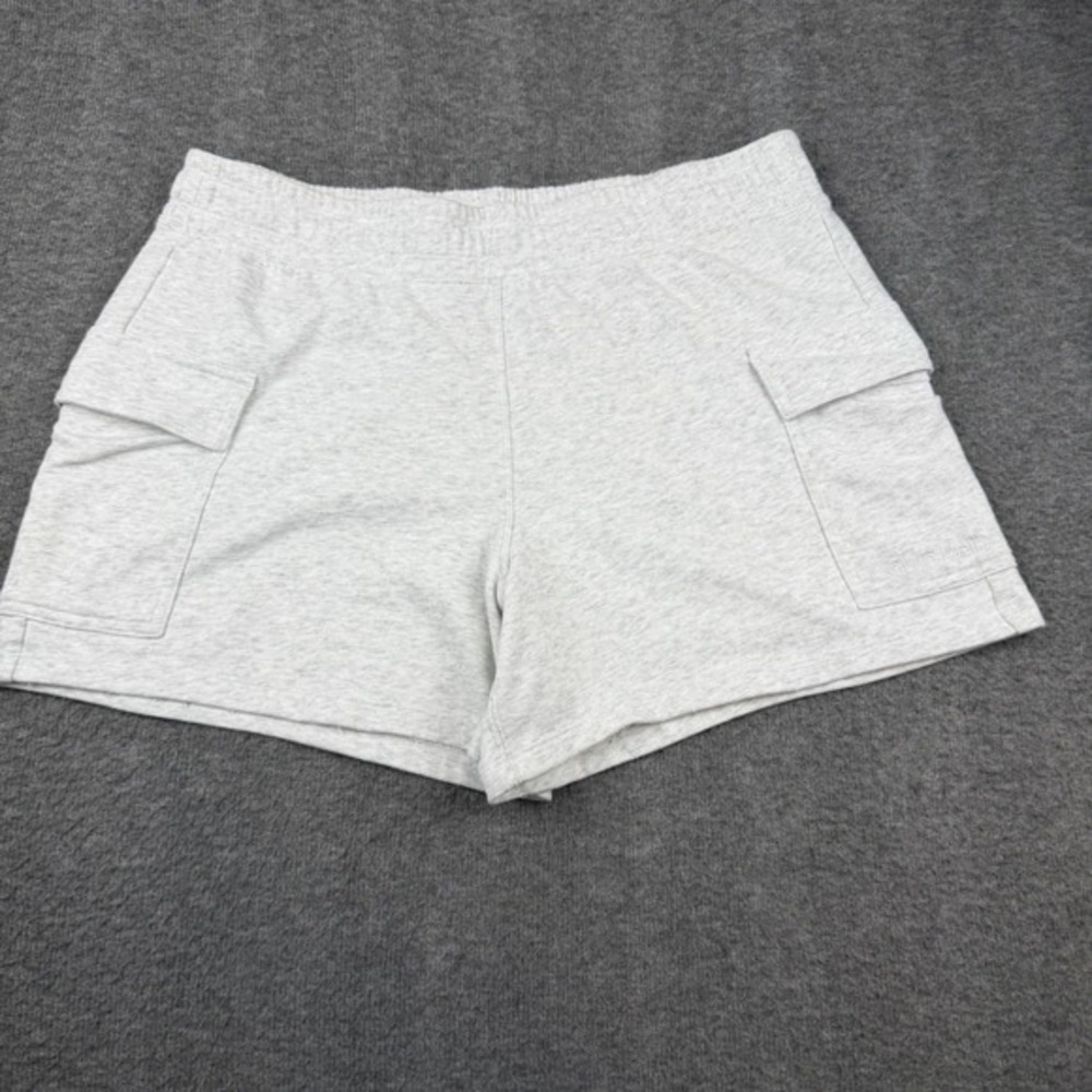 Calvin Klein Performance Cargo Shorts‎ Womens Large Gray Heather Knit Athletic